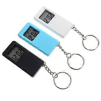 3pcs Petites montres de poche numériques avec porte-clés Portable Montres suspendues