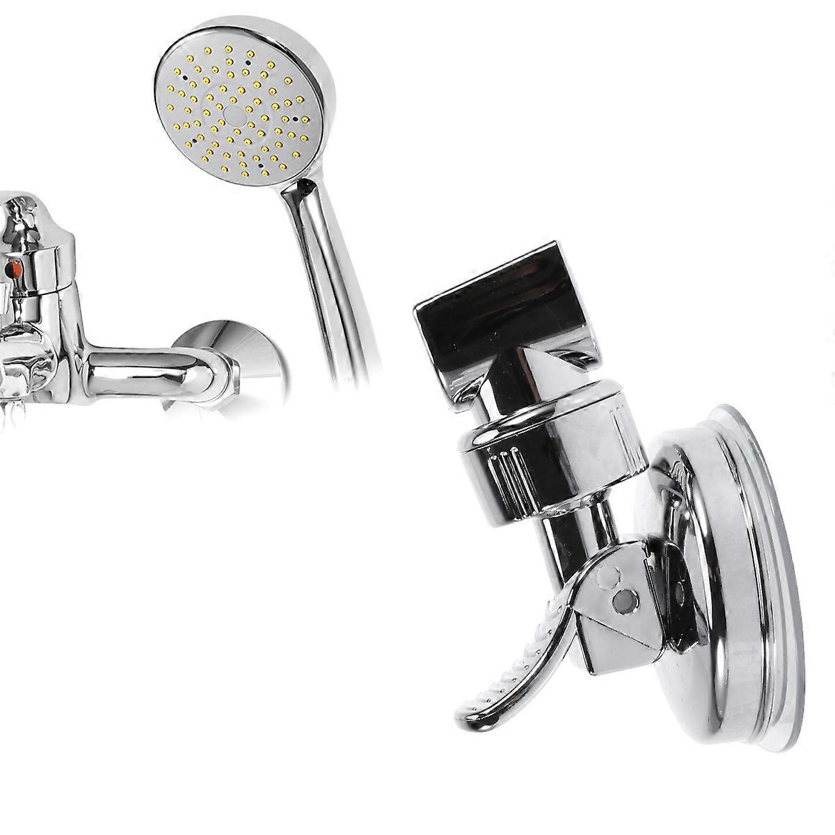 Wall Mount Adjustable Suction Bracket Bathroom Shower Head Handset Holder