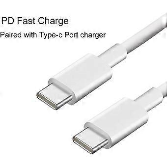 [PODSTAWY] Kabel USBC do USBC 1M Biały Kabel ładujący do telefonu Biały