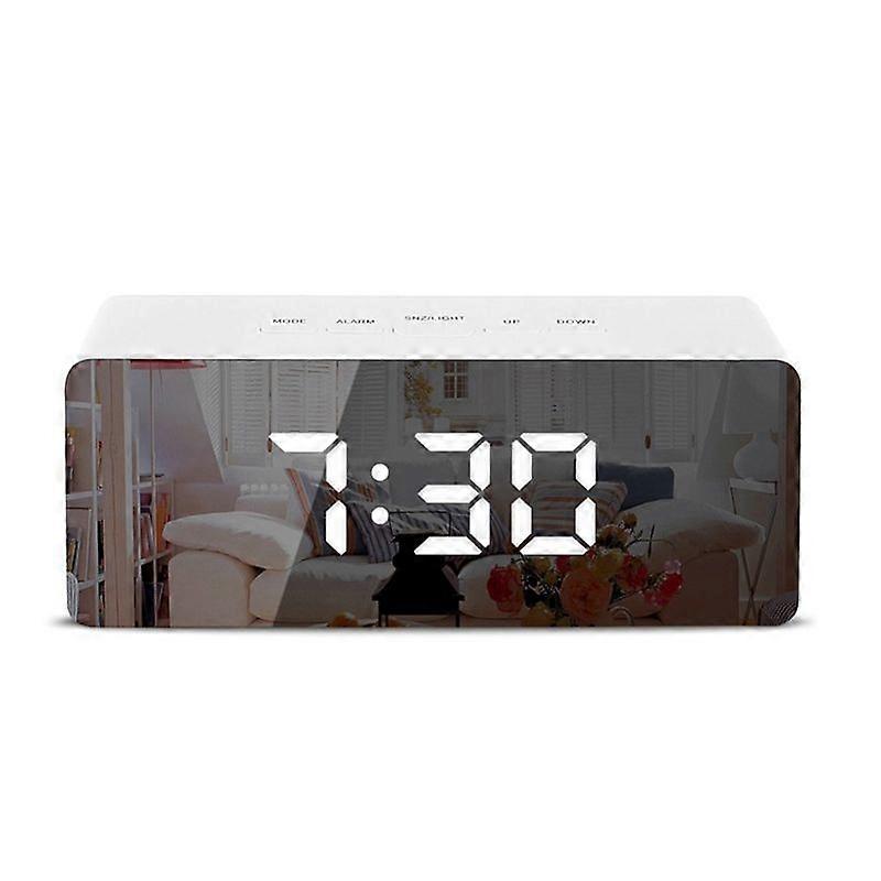 Réveil numérique à miroir LED