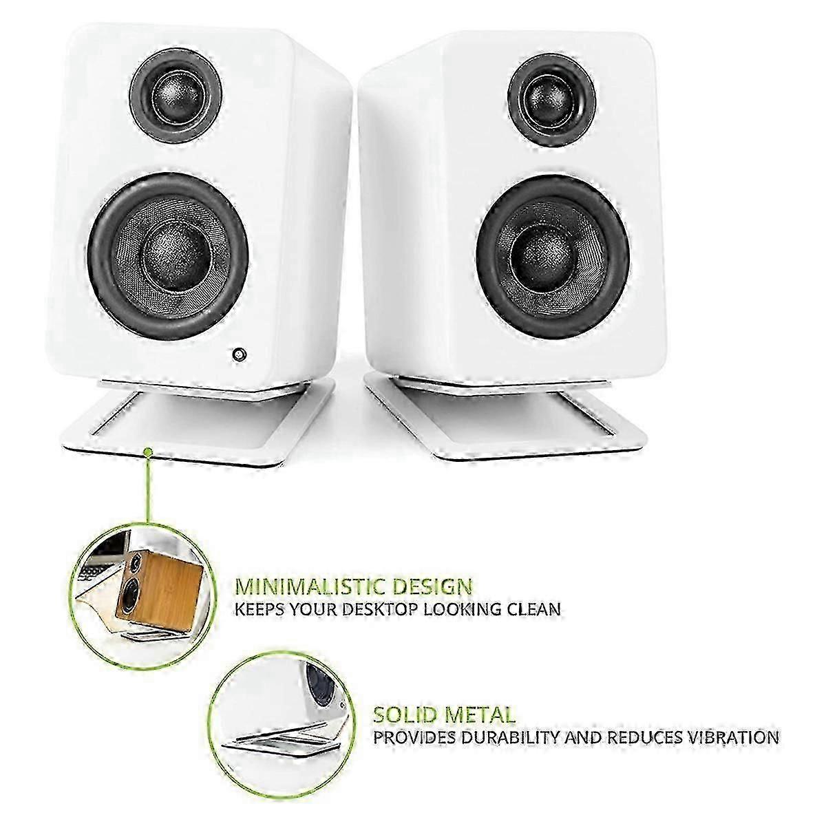Desktop Sound Stand Base Shock Absorption and Improved SoundSpeaker Bracket compatible with Computer S
