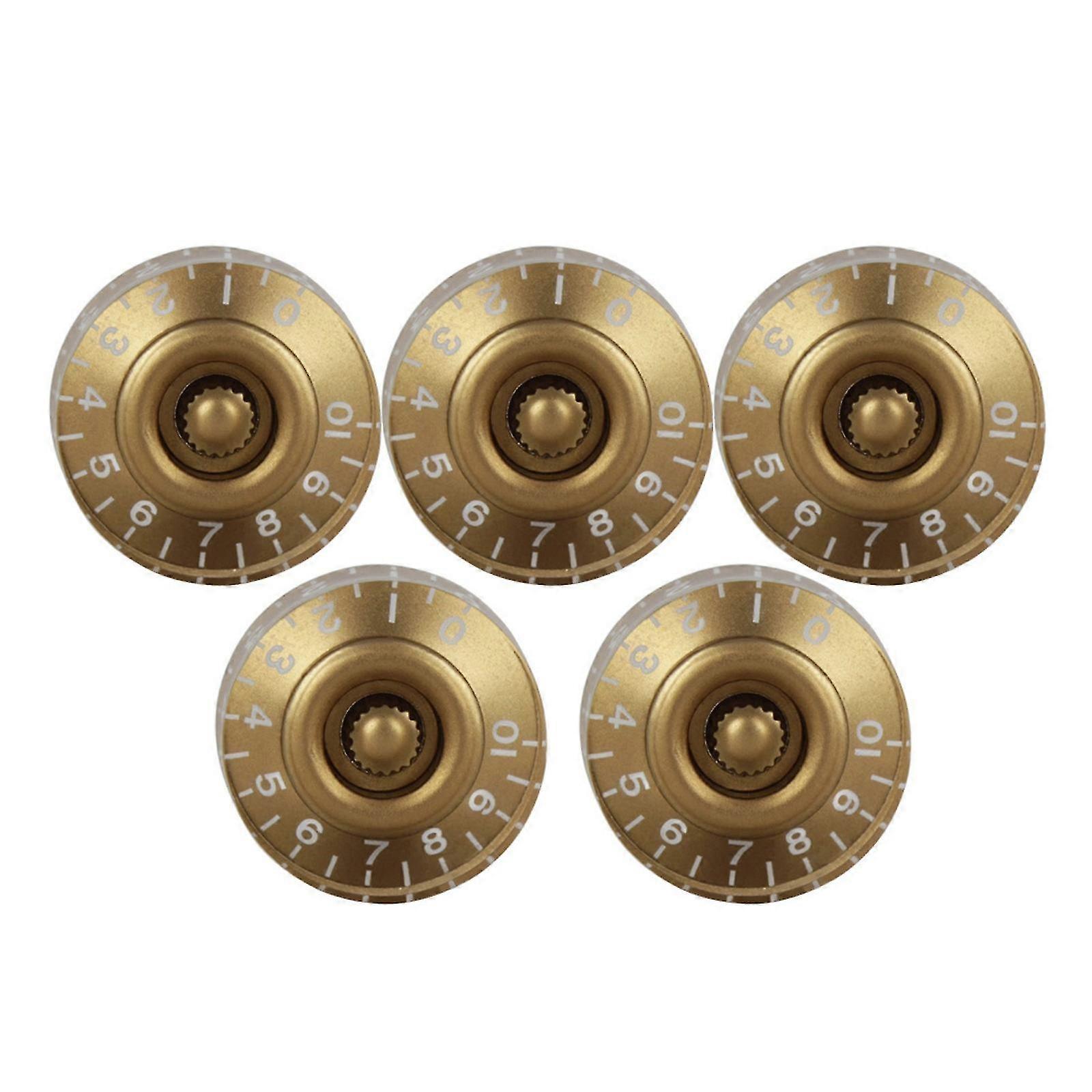 5Pcs Acrylic Volumes Tone Top Hat Knobs Caps Replacement Guitar Speed Control Knobs compatible with Electric Guitar Enduring