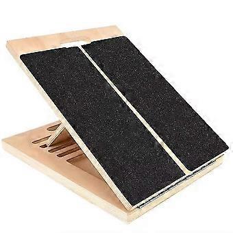 Adjustable Wooden Incline Board Calf Ankle Stretcher for Home Gym Yoga Balance Training Pilates Equipment