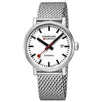 Mondaine Men's Watch Wristwatch Automatic 40 mm MSE.40610.SM evo2 stainless steel