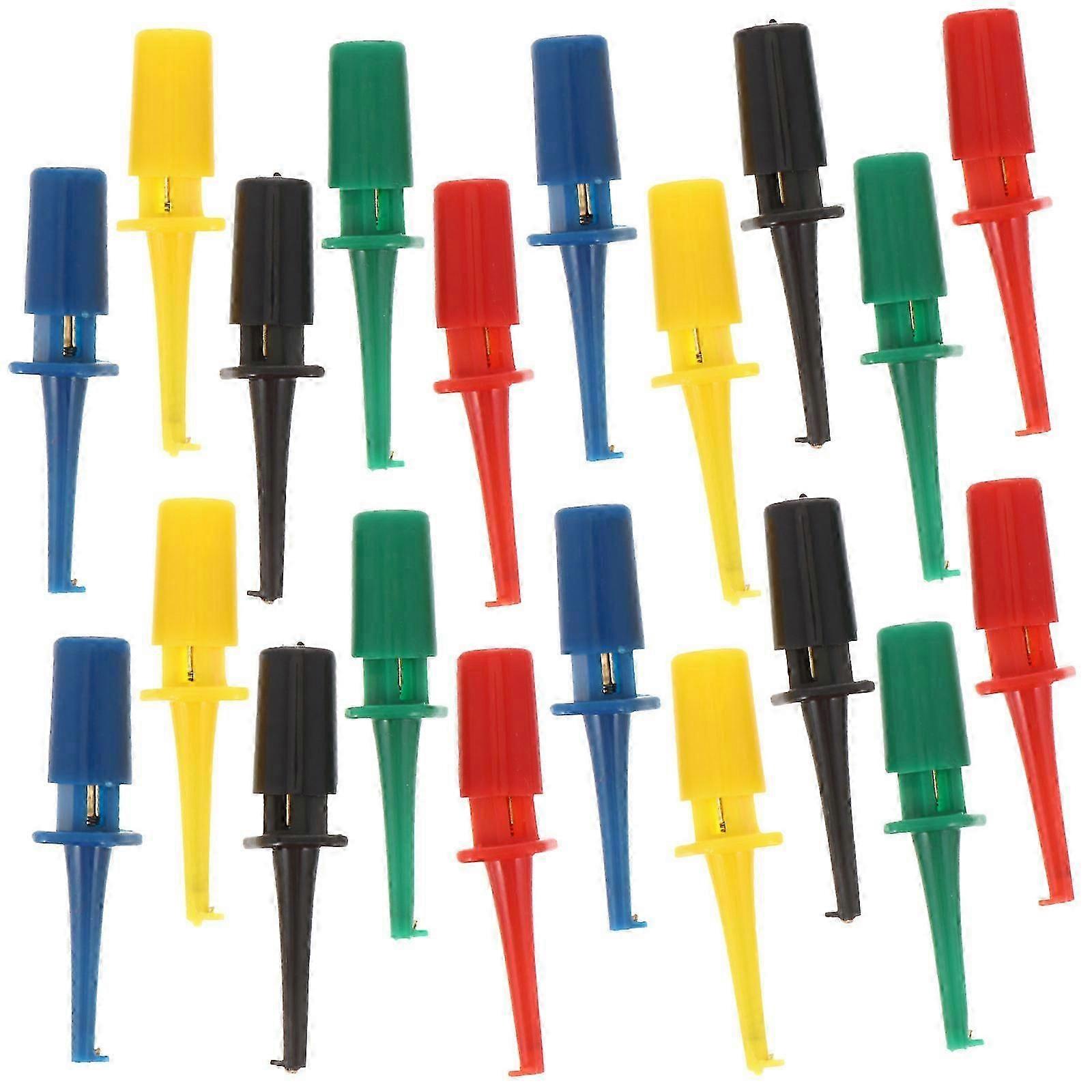 Multimeter Grabber Test Hooks Factory Use Built-in Spring 20Pcs