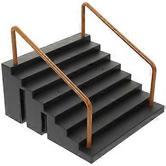 Black Finger Skateboard Ramp Obstacle for Kids Skateboard Park