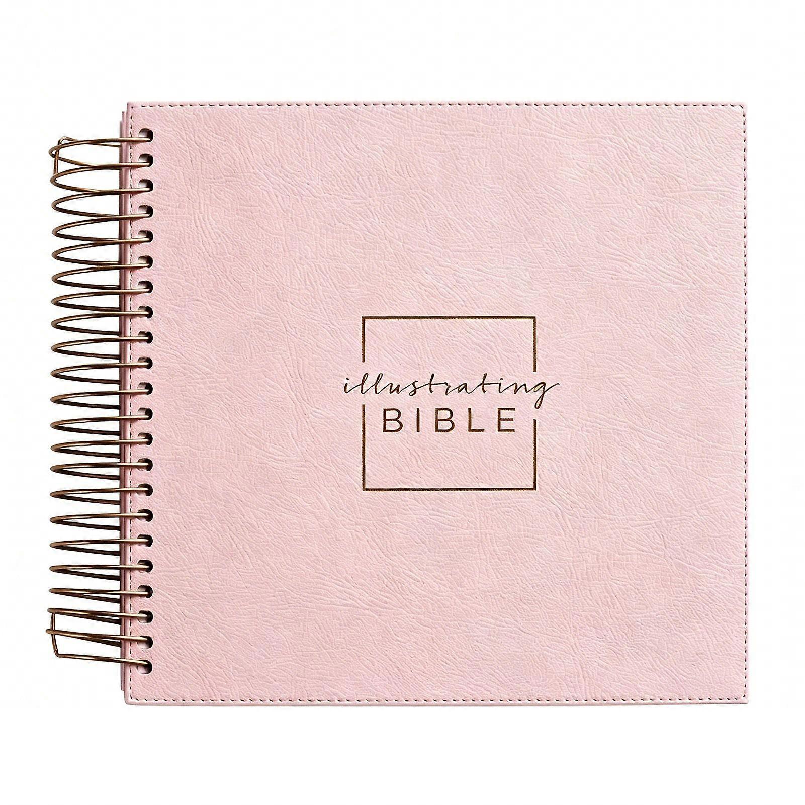 Spiral Bound Illustrating Bible Leathersoft Pink, Draw Write Reflect Through Scripture Creative Journaling