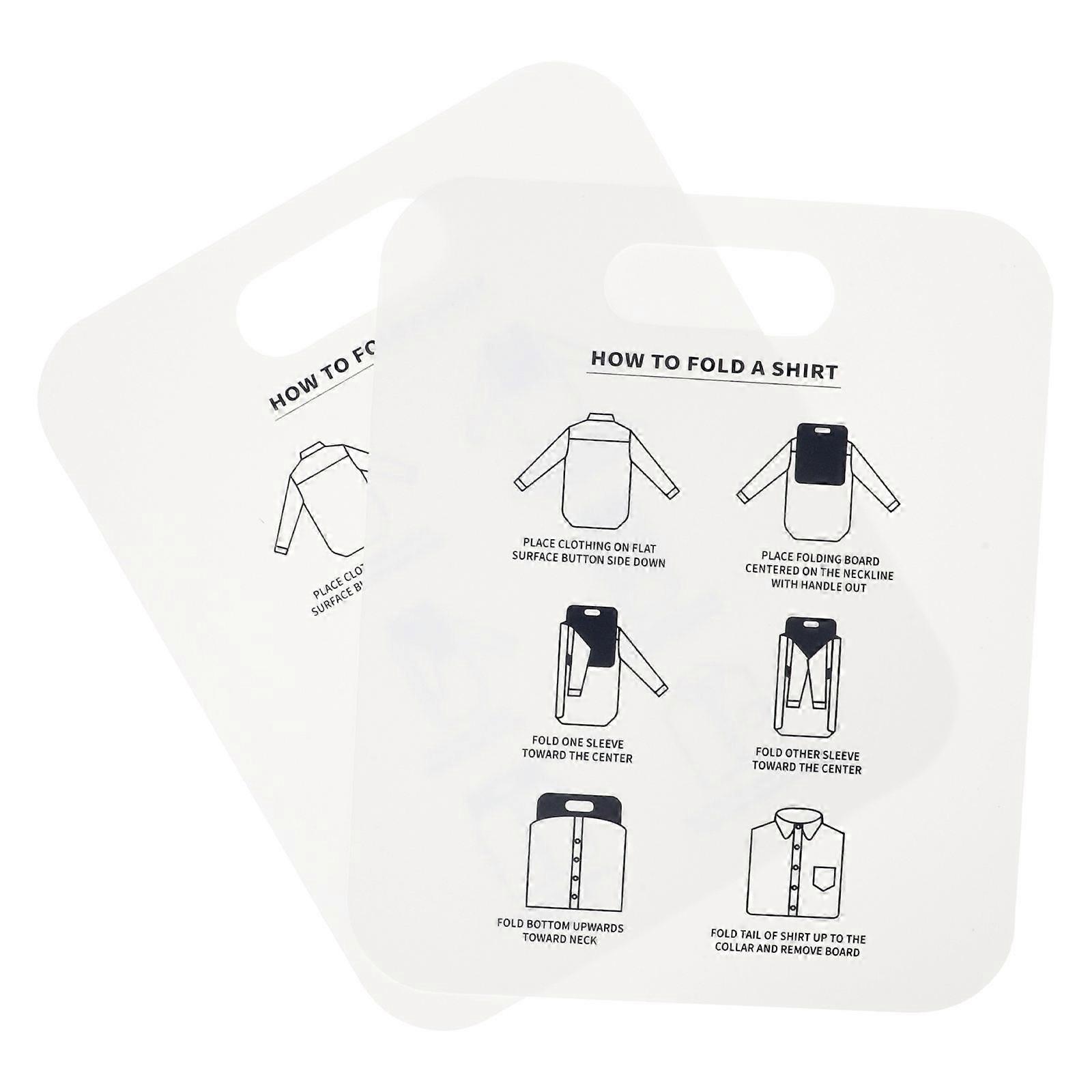 2 Pcs Clothes Folder Folding Board Clothes Stacking Boards Laundry Folder Shirts Folder Clothes Folder