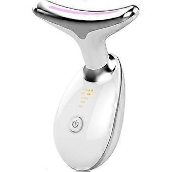 RUIYUE Red-Light-Therapy-for-Face-and-Neck, Facial and Neck Massager, 7 Color Skin Care Tool for Wrinkles, Double Chin