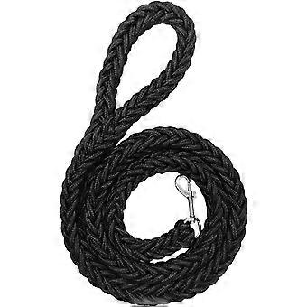 pc Strong Braided Leash, Pet Travel Accessories, Durable Leash (Black)