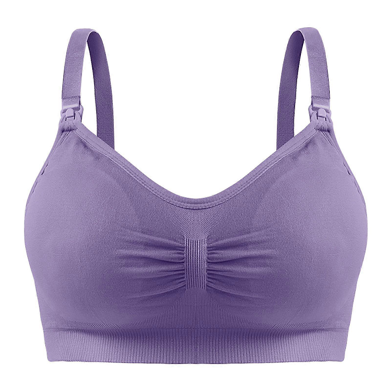 Comfortable Wireless Fastening Nursing Bra With Multiple Front Buttons
