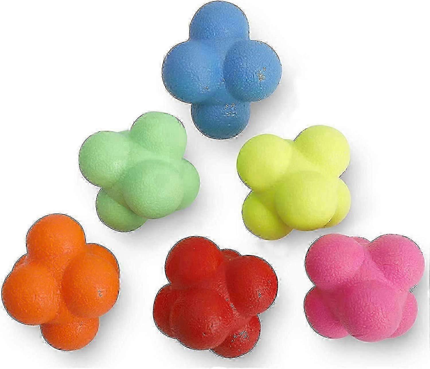 Behendigheids- en snelheidsreflextraining - 6-pack reactiebal Rubberen reactieflipperkast