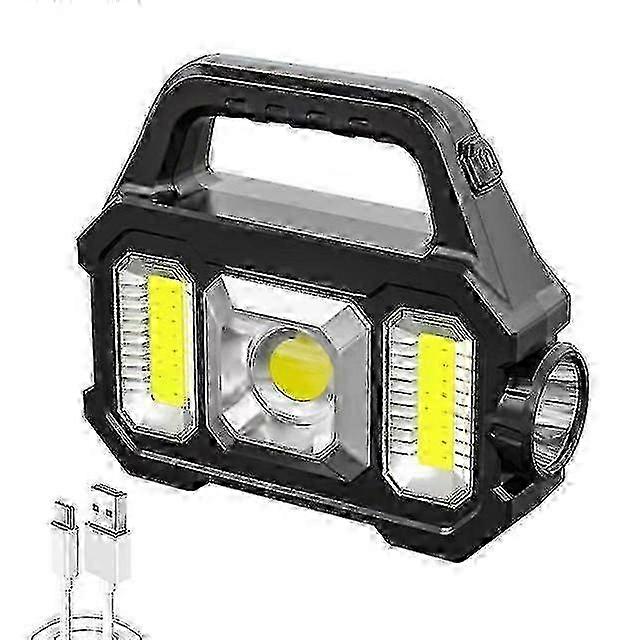 Solar Powerful Flashlight Waterproof COB/LED Torch Light Portable Lantern Light