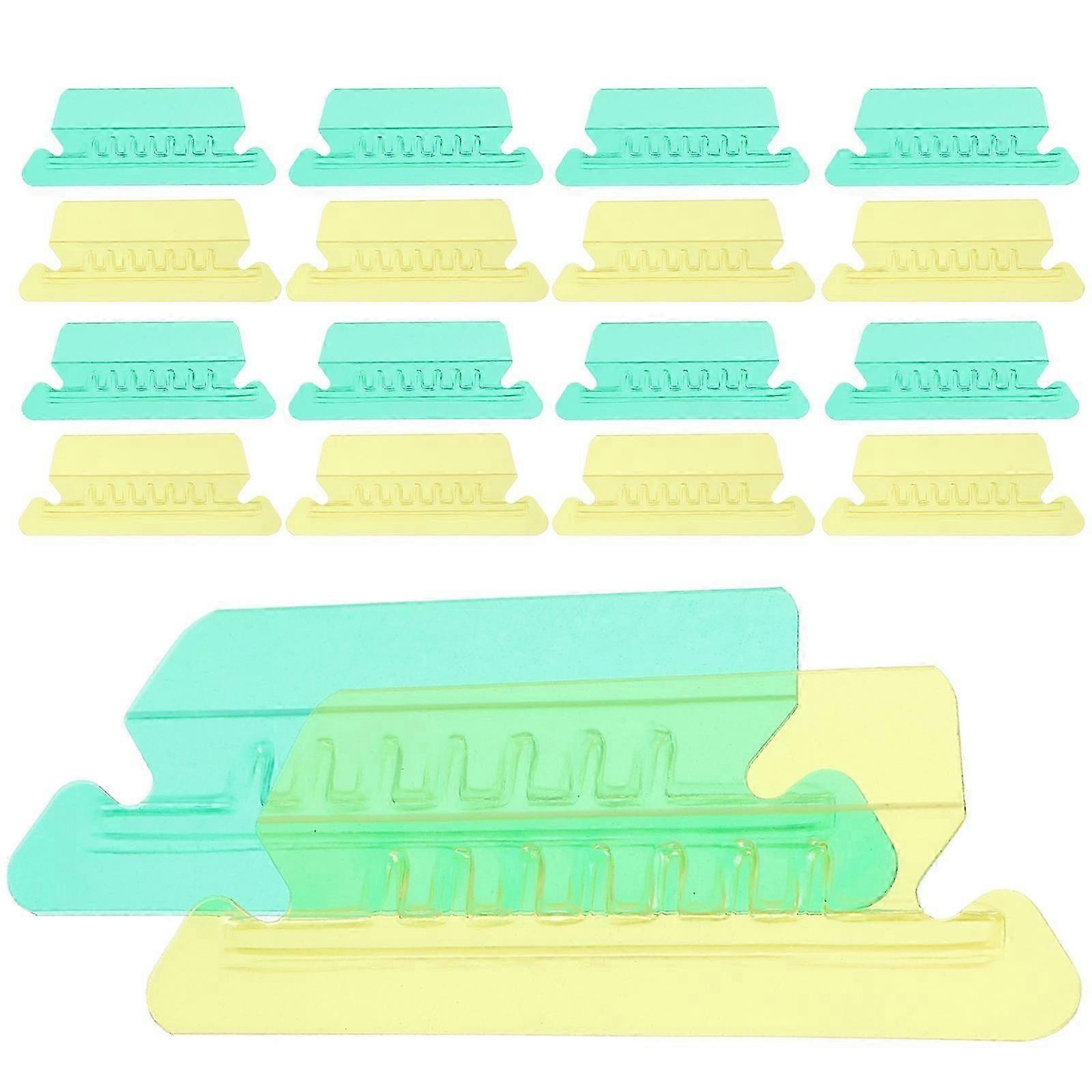 Plastic File Tabs Small Hanging File Tabs Document Organizer 20Pcs