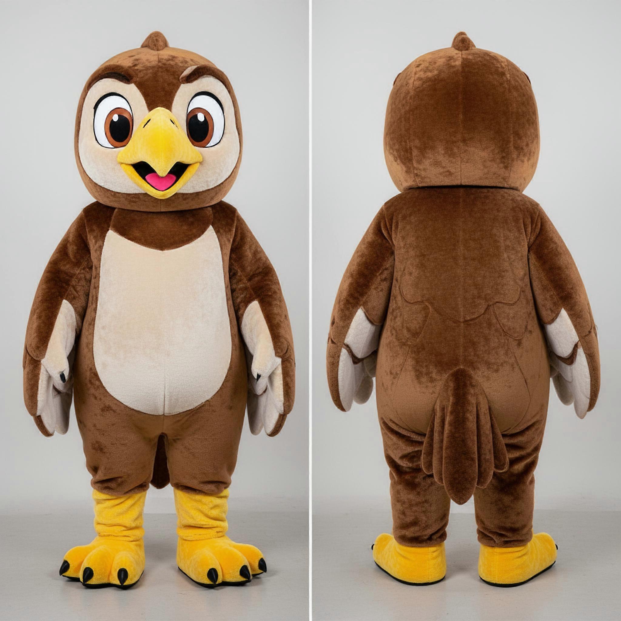MASTICOT Olive Velvety Falcon Mascot