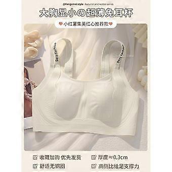 Ultra Thin Seamless Rabbit Ear Cup Full Coverage Plus Size Bra For Women