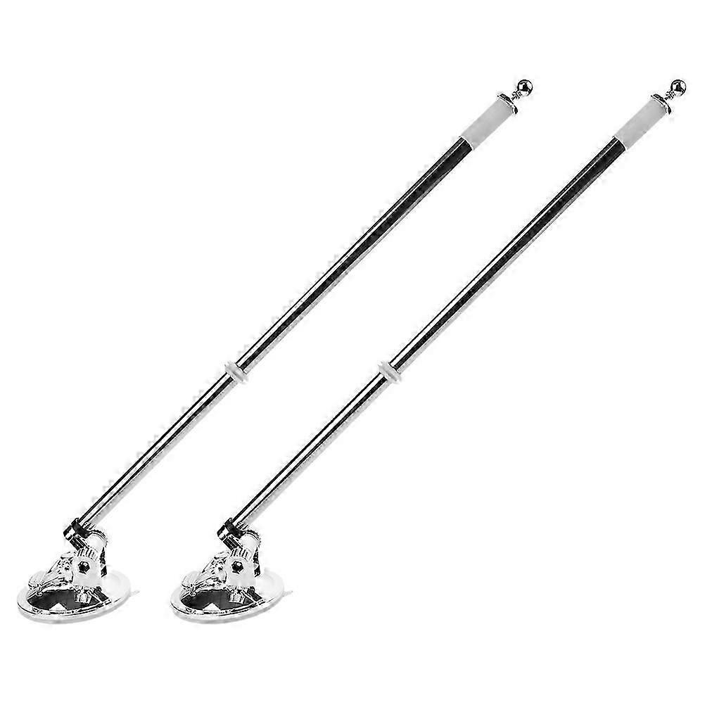 2pcs Car Flag Pole Holder Suction Mount Bracket Compatible with Flagpole Stand