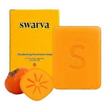 Persimmon Soap Bar - Natural Deodorizing & Nourishing Japanese Soap for Body Odor Control, All Skin Types 26Y