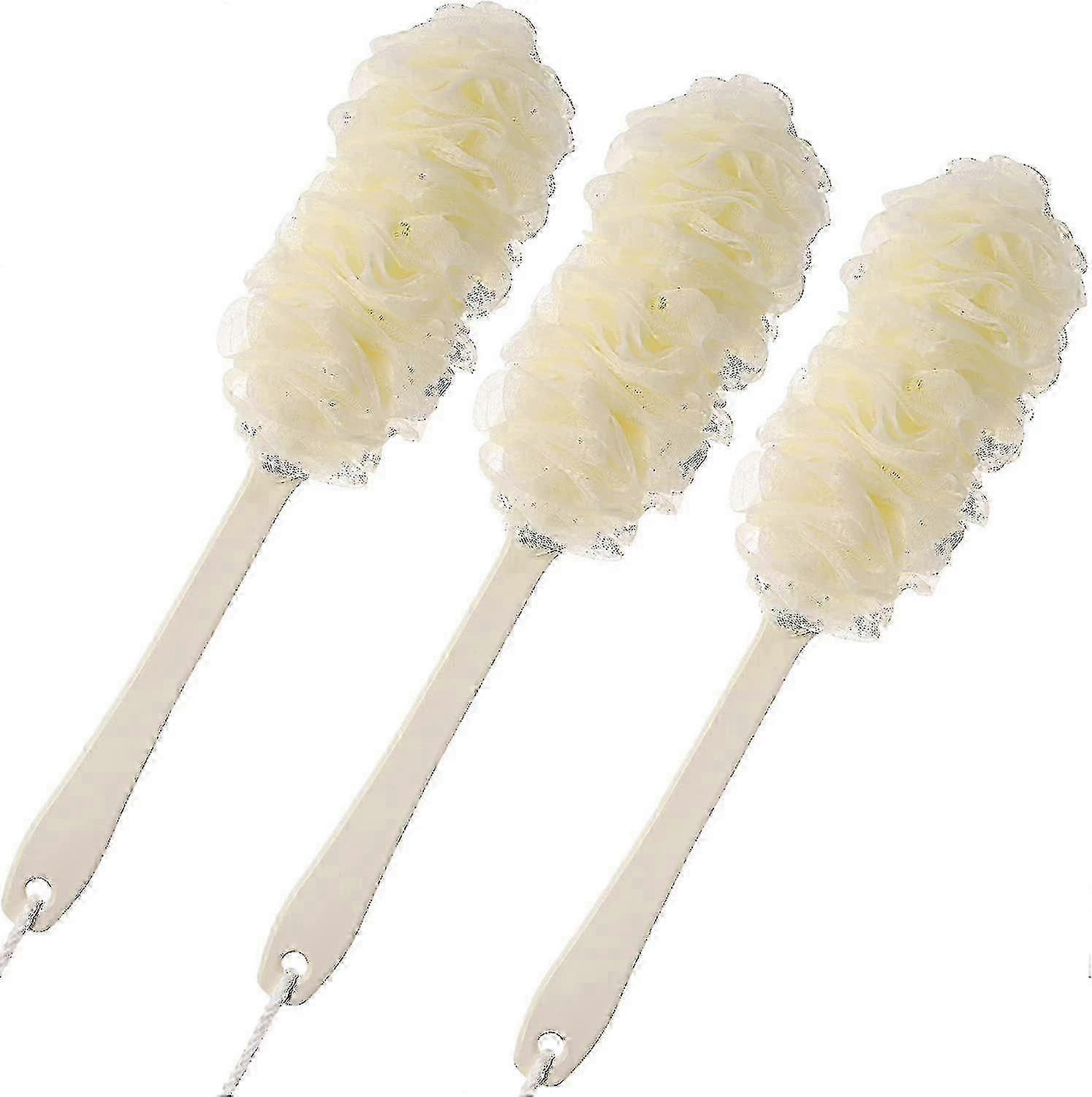 Soft mesh back scrubber for shower and bath use