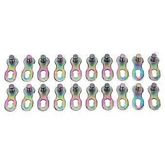 10 Pairs Bike Missing Link Speed Chain Link Road Bike Chain Link Connectors with 9 Speed Colored