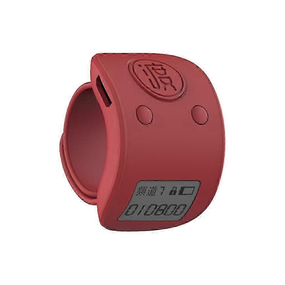 Mini Digital LCD Electronic Finger Ring Hand Tally Counter-Red
