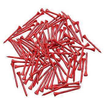 Yards Tees for Golf Use 200Pcs Red Wooden Tees Outdoor Sports