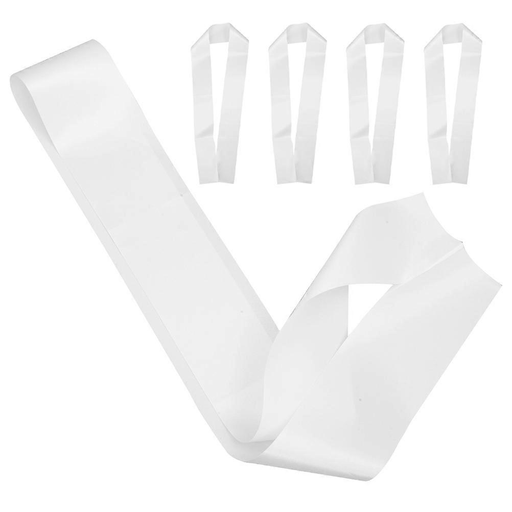 White Satin Blank Sash Party Accessory for Party 15Pcs Multi-Function Sashes