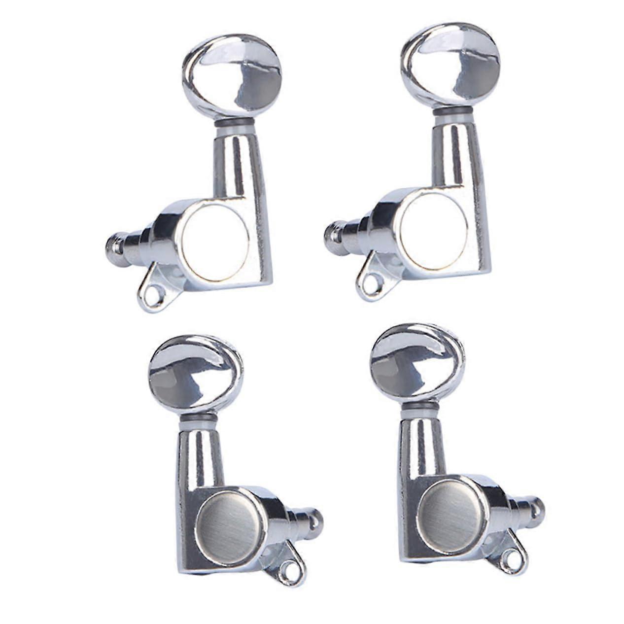 Ukulele Tuning Pegs Set with Enclosed Gear Design and Smooth Knobs for Beginners and Replacement