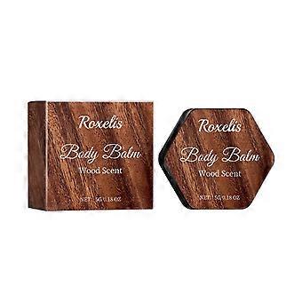 2pcs Wooden fragrance balm, fresh elegant scent, non-greasy & refreshing, long-lasting aroma, portable pocket-sized personal care product