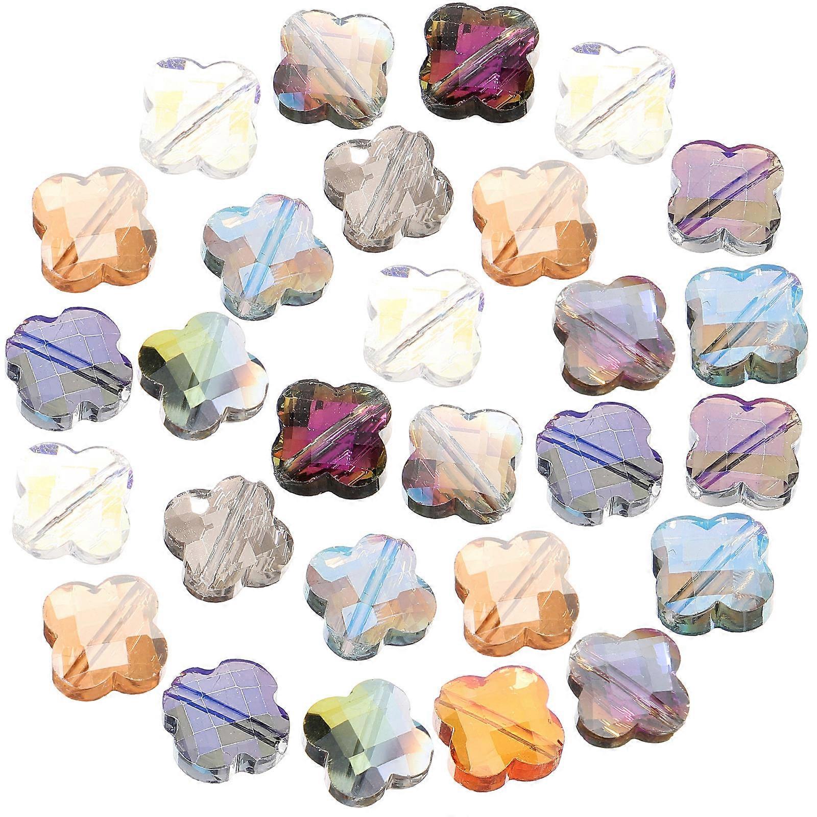 Assorted Colored Beads for Bracelet DIY 30Pcs Collection