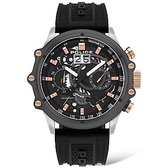 Police watches luang Watch for Men Analog Quartz with Silicone Bracelet PL.16018JSTU-13P