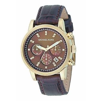 Mkors jet set sport Quartz Analog Women's Watch with MK5048 Cowskin Bracelet