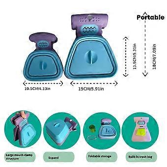 Foldable Pet Poop Picker Dog Waste Clip Portable Silicone Outdoor Poop Bag Holder