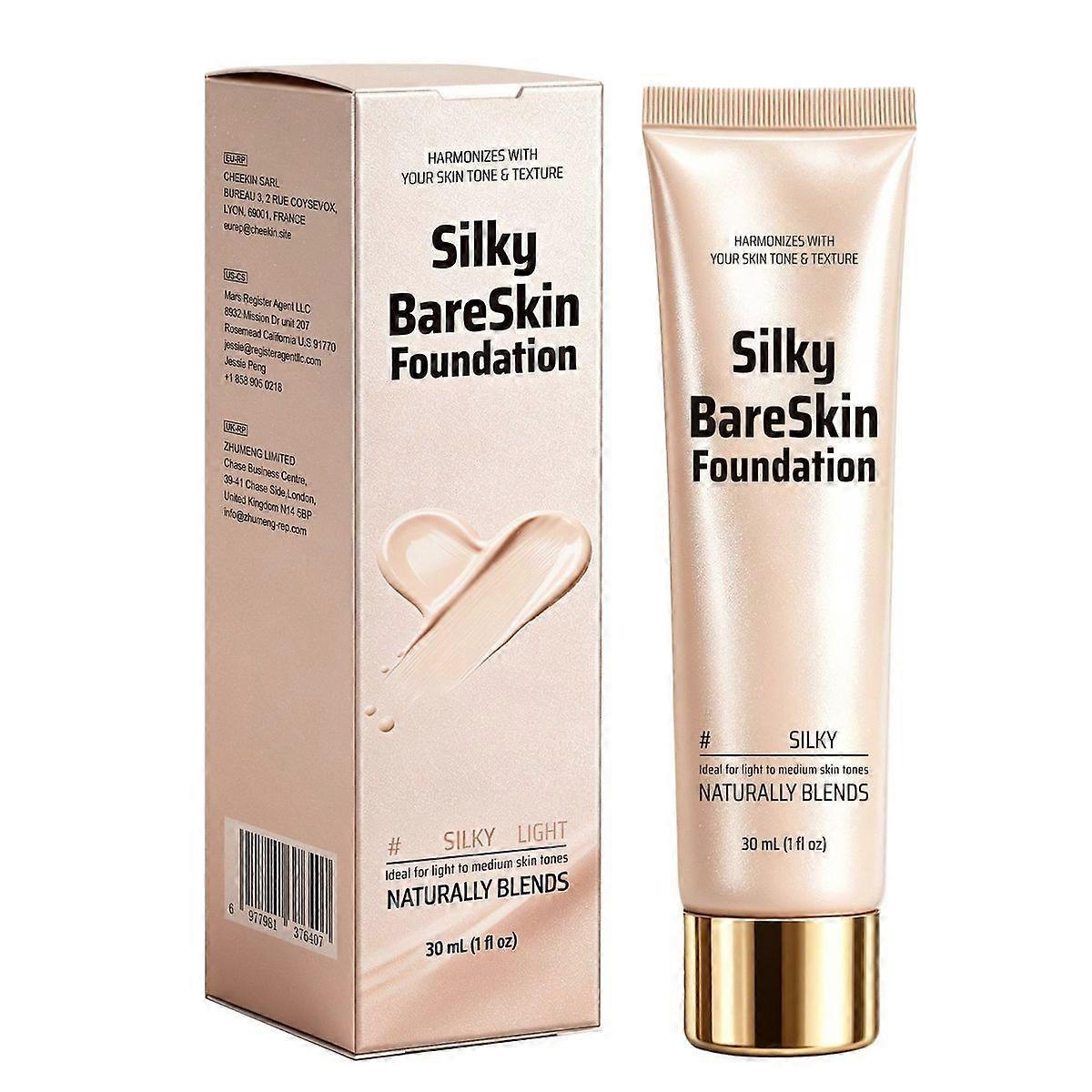 Silky Texture Color Changing Foundation - Light - 30ml