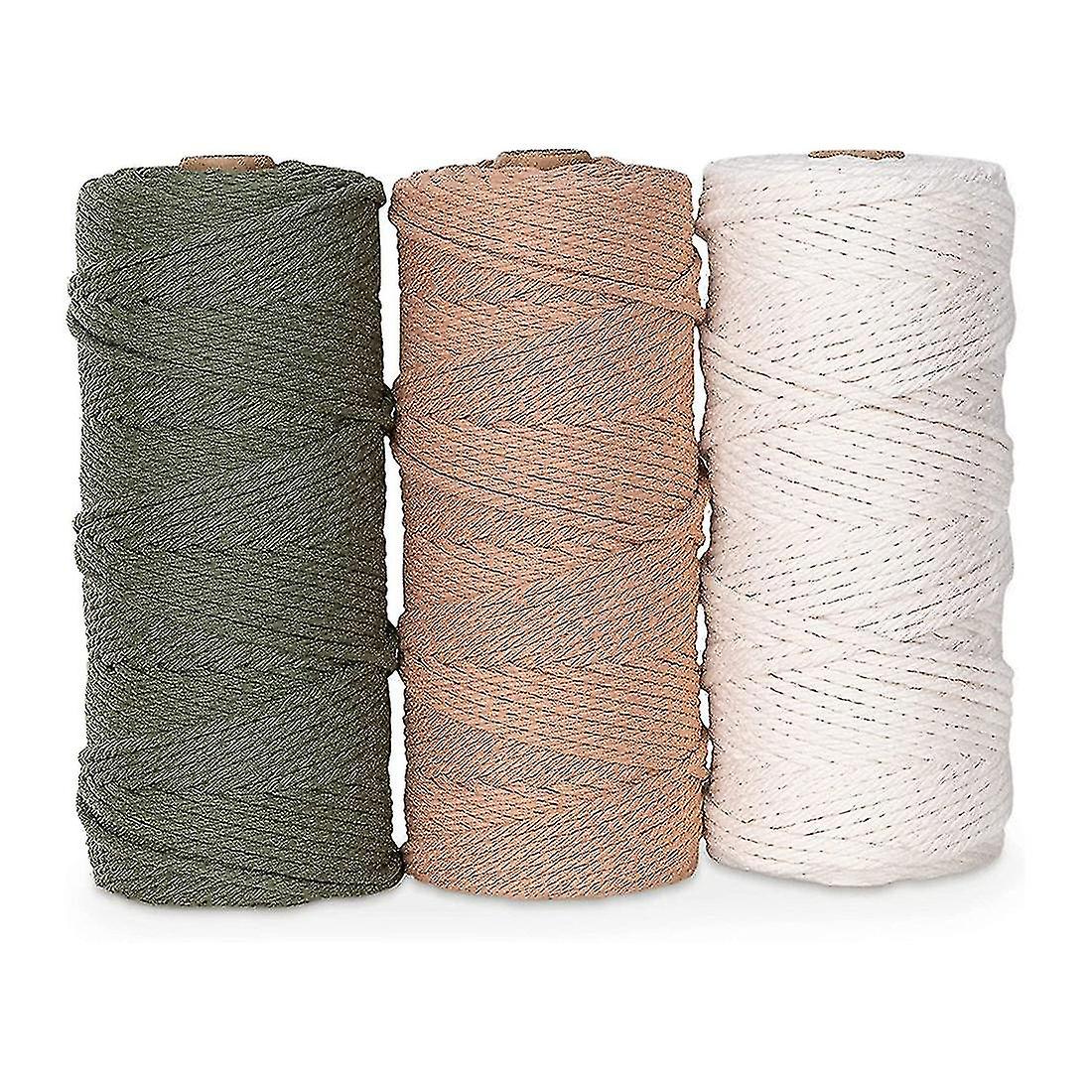 Macrame Yarn Set Of 3 - Cord For Diy Projects Catcher - Cord - O