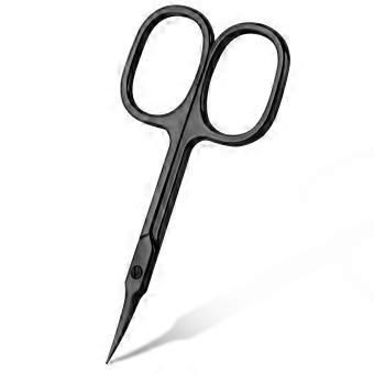 Nail Scissors, Stainless Steel Curved Cuticle Dead Skin Scissors