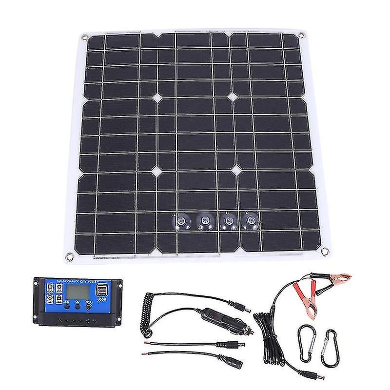 200 واط 200W مجموعة الألواح الشمسية مع LCD تحكم بالطاقة الشمسية 12V Rv قارب