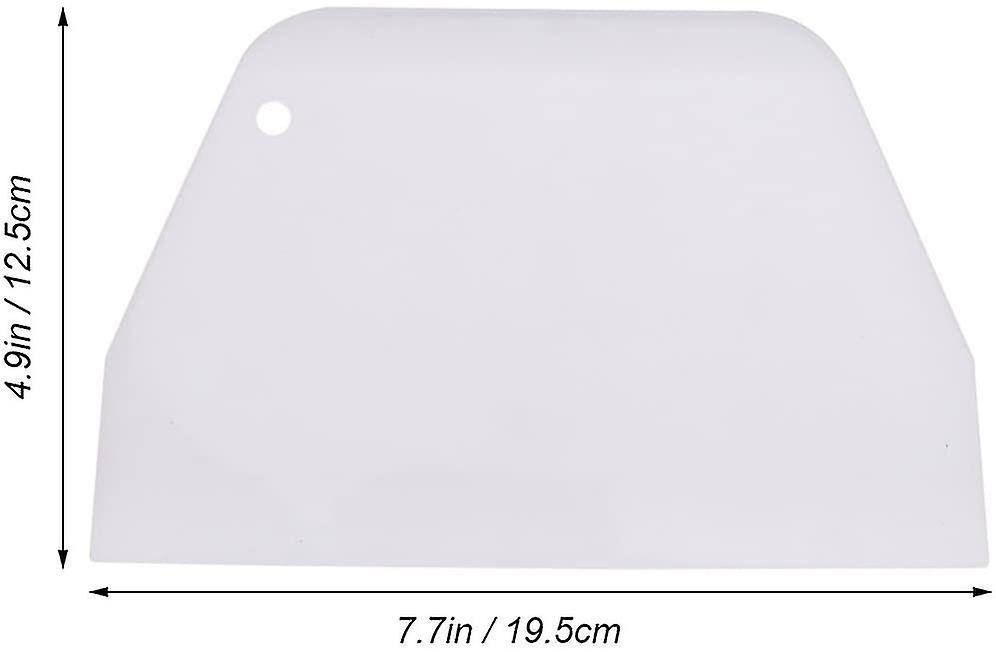 2pcs Plastic Dough Scraper Cake Pizza Cutter Pastry Bread Separator Size L