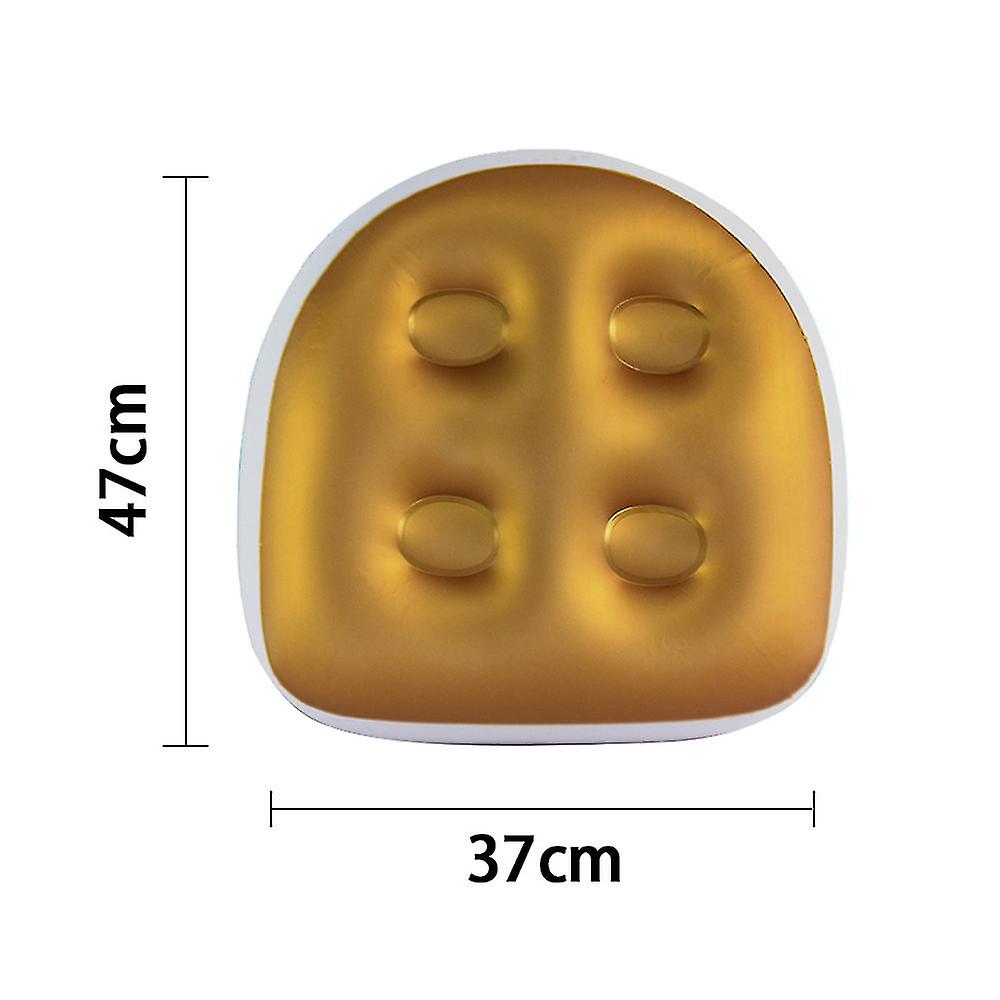 Seat Pad With Suction Cup, Back Support Bath Spa Pad Soft Inflatable Massage Cushion, Comfortable Durable Suction Seat For Hot Tub Spa
