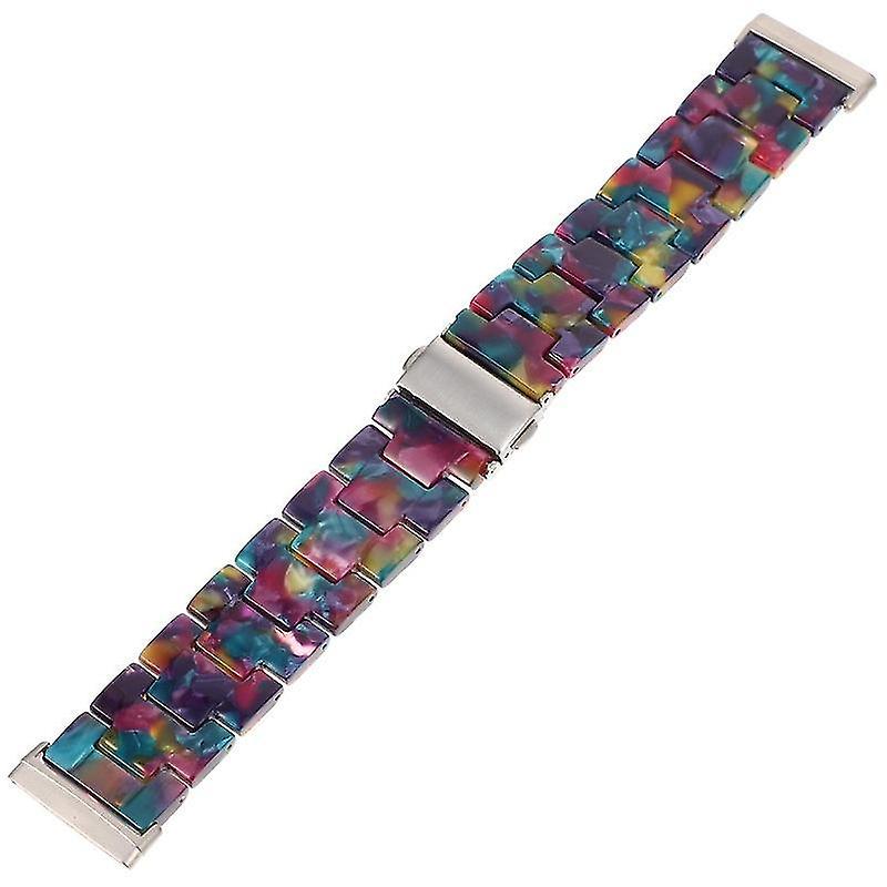 17.5X2.5cm Unisex Watch Bands 1pc Fashion Resin Wristband Replacement Strap Compatible For Fitbit Ve