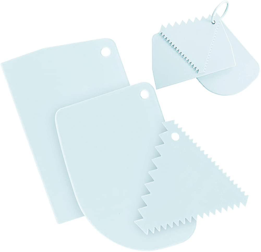 3 Pcs Plastic Dough Scraper - Dough Scrapers. Kitchen Cake Smoothing Tool Dough