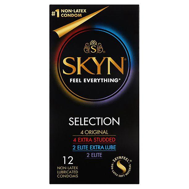 Skyn Selection Variety Pack Non-latex Condoms, 12 Count