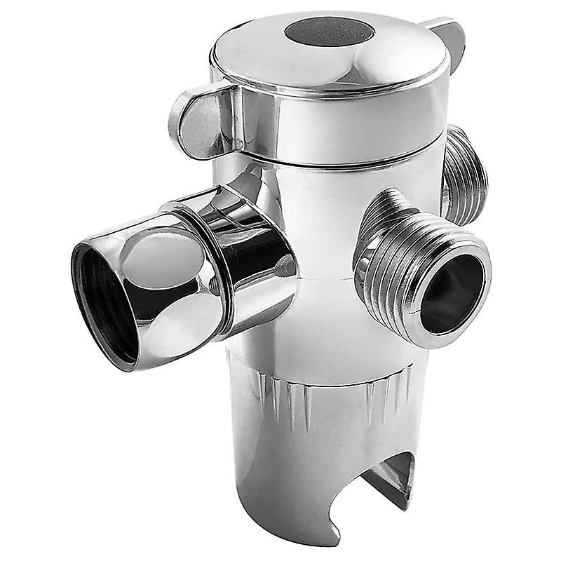 3 Way Shower Diverter with Hand Shower Cradle Faucet Overhead Spray