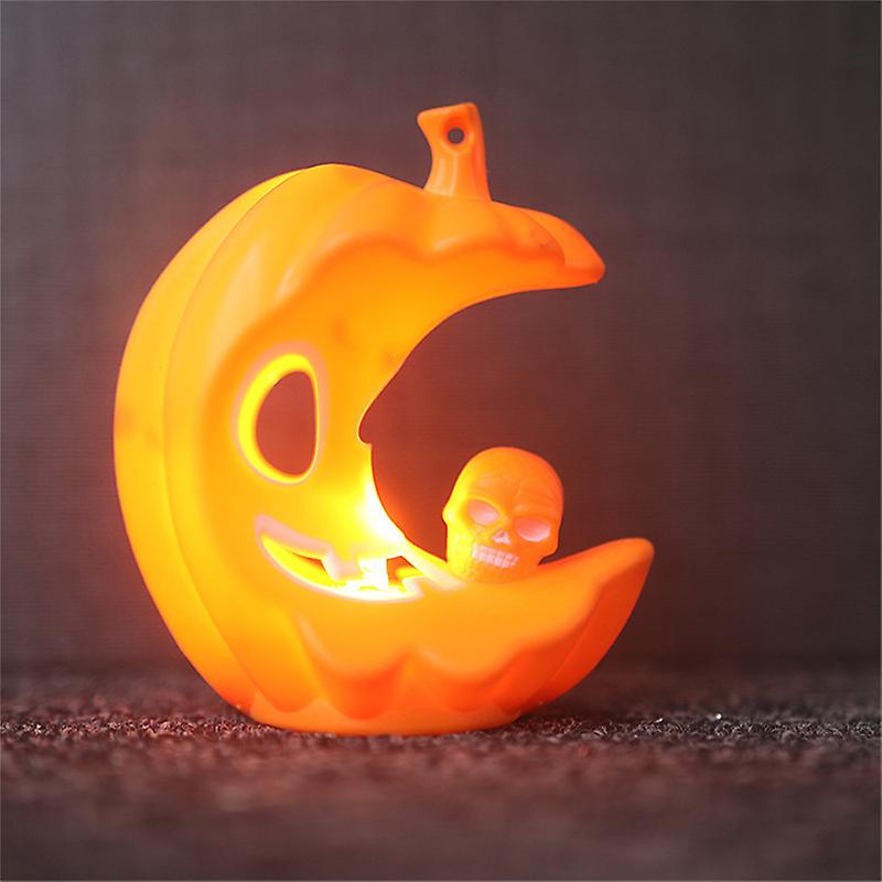 Halloween Candle Lights Ghost Festival Decorative Props Horror Skull Colorful Pumpkin Led Lights