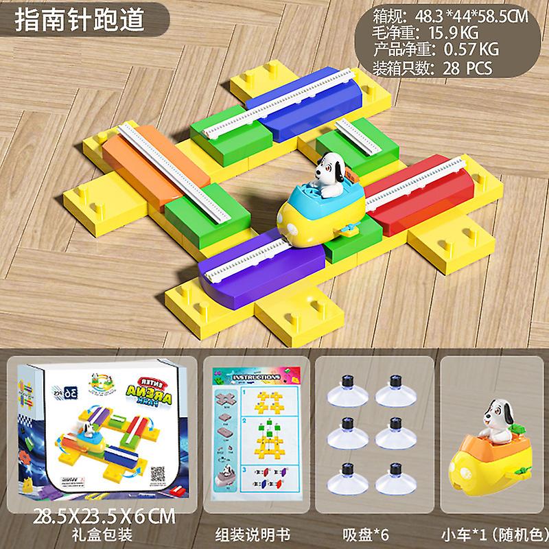 Ensemble de jouets de wagons de wagons électriques de blocs électriques anti-puissance assemblés pour enfants