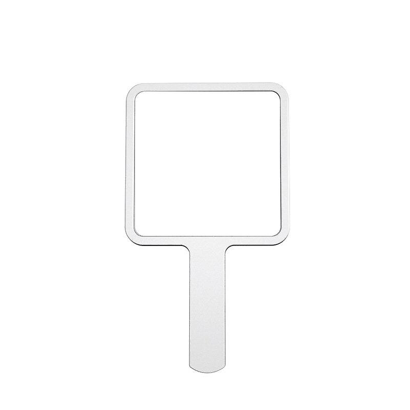 ハンドコンパクトミラーDIYかわいいスクエアポケットメイクアップミラーポータブルサロン化粧品コンパクトハンドヘルドミラー美的ピンキーカラー