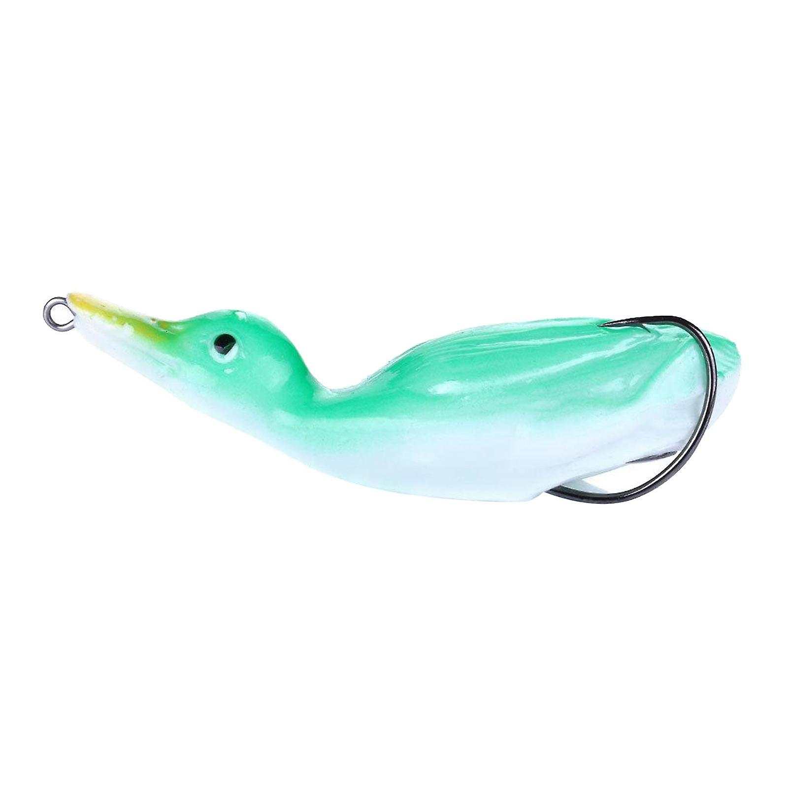 Weiche Silikon Angelköder Ente Schwimmendes Köder-Tackle mit Haken Breite Verwendung 05