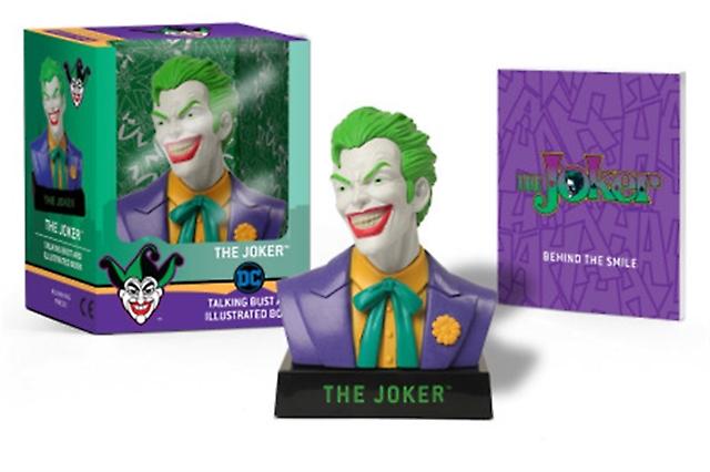 The Joker Talking Bust And Illustrated Book by Matthew K. Manning Paperback Book