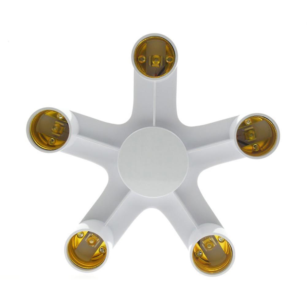 ZHOUBA E27 Socket Splitter Light Bulb Adapter Holder Converter for 3/4/5 Heads Lamp Base