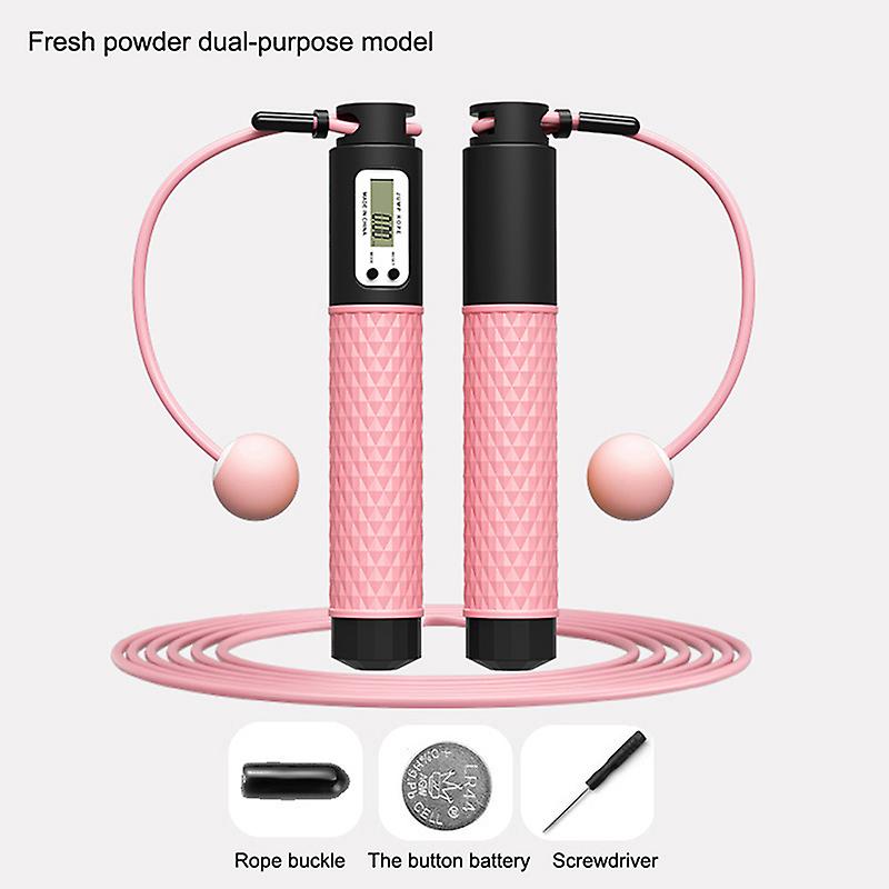 Digital Skipping Rope 2in1 Dual Cordless + Rope Jump Calories Jumping Counter Ou